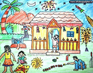 diwali sketch images