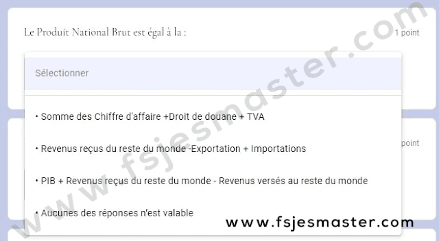 Exemple Concours Master Gestion Financière Comptable et Fiscale (GFCF) 2021-2022 - Fsjes Agdal