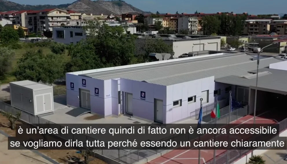 L'ospedale Covid-19 di Caserta