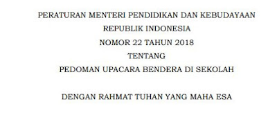  Peraturan Menteri Pendidikan dan Kebudayaan Republik Indonesia Nomor  Permendikbud Nomor 22 Tahun 2018