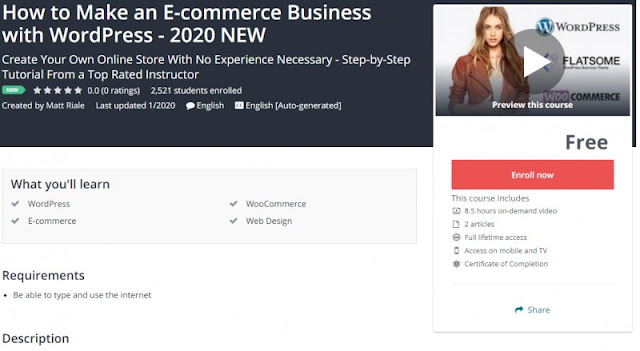 [100% Free] How to Make an E-commerce Business with WordPress - 2020 NEW