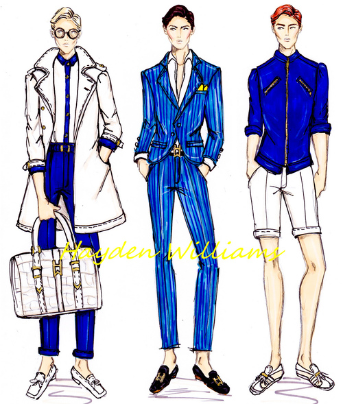 hayden williams fashion illustrator menswear drawings sketches illustrations mens style