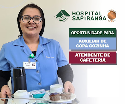 Hospital Sapiranga abre vagas para Auxiliar de Cozinha e Atendente de Cafeteira