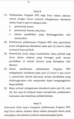 Biaya PPG Dalam Jabatan 