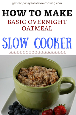  which means school is back in session and it Basic Overnight Oatmeal Slow Cooker Recipe