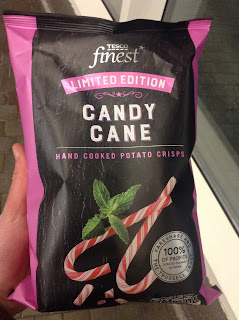 Tesco Finest Candy Cane Crisps Limited Edition