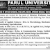 Parul University Vadodara Various Faculties Recruitment 2015 | www.parul.ac.in