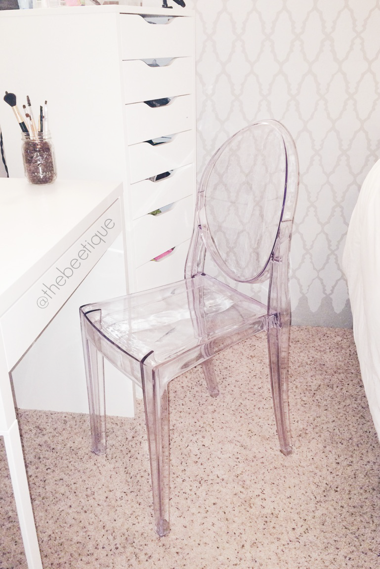 My Vanity's Louis Ghost Chair Dupe | The Beetique