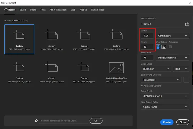 Cara Mengatur Ukuran Kertas F4 di Photoshop