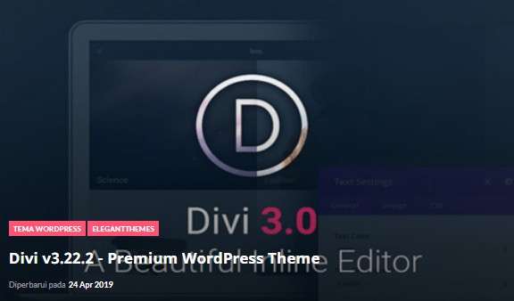 Download Gratis Divi v3.12 - Premium WordPress Theme