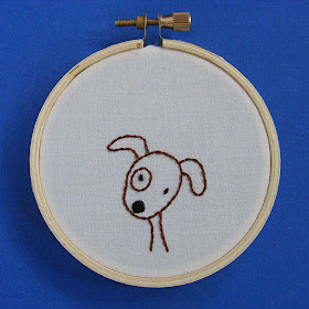 cute puppy embroidered