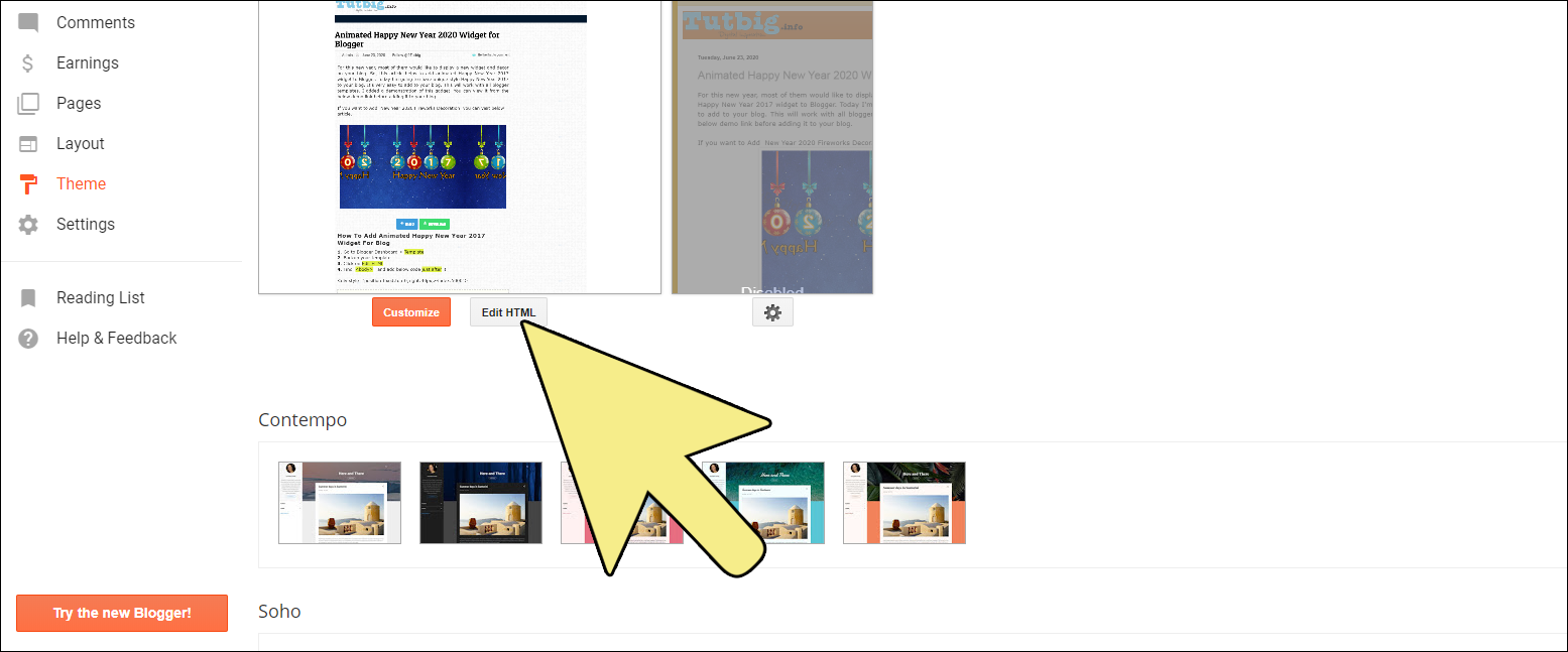 How to Add Animated Christmas Tree Widget for Blogger Blogspot
