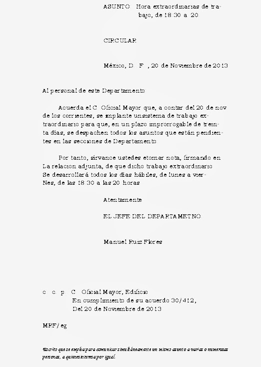 Valeria Simental Loya: Circular de oficina publica, con 