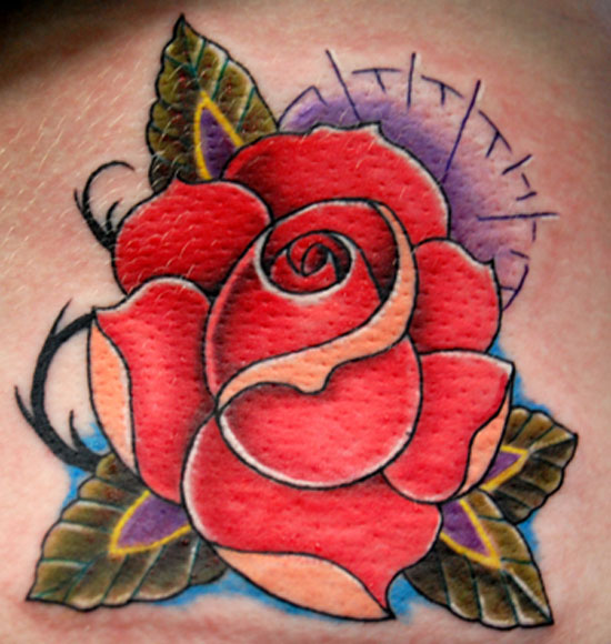 Flower Tribal Rose Tattoo Designs Picture 3