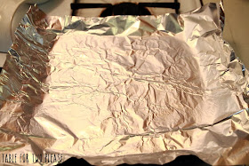 Foil on pan