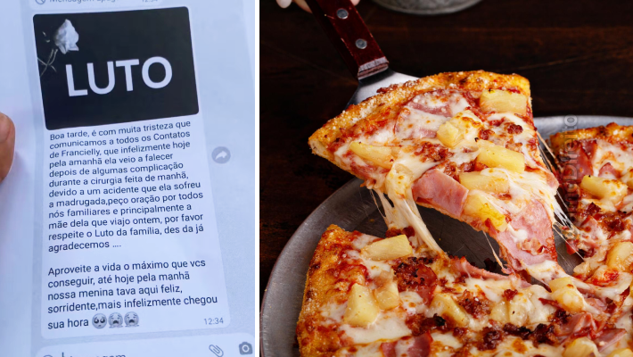 mulher golpe pizzaria finge morta errou assumiu