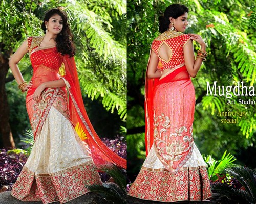 Sangeet Half Saree by Mugdha