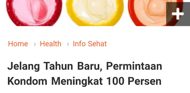 Jelang Tahun Baru Permintaan Kondom Meningkat 100%