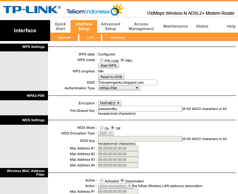  Cara Setting TP LINK TD W8951ND Sebagai Access Point 