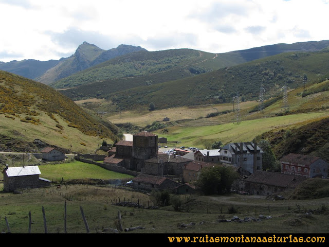 Ruta Pico Cellón. Entrando en Arbás del Puerto