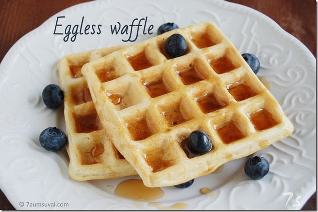 Eggless waffle