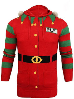  Christmas Elf Hooded Knit Sweater