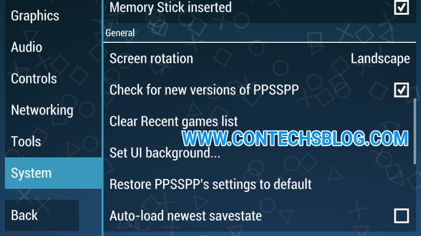 Settings For Ppsspp