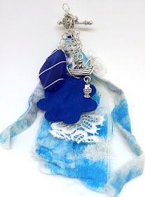 Beach blog hop: seaglass, wire wrapping, ooak jewelry, 3-in-1 necklace :: All Pretty Things
