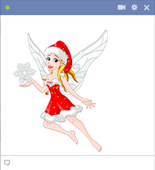 Snow Fairy Sticker for Facebook