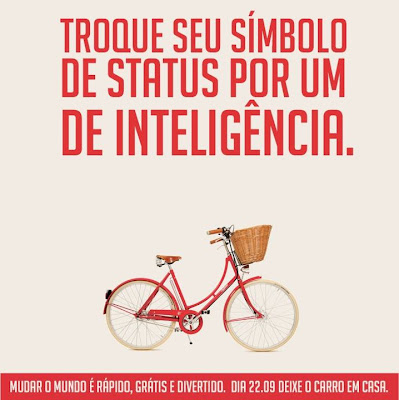 22 de setembro Dia Mundial Sem Carro - bicicleta