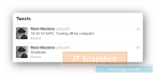 Cara Shutdown Komputer Via Twitter