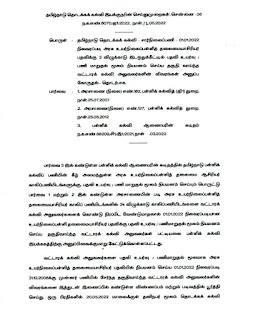 01.01.2022 நிலவரப்படி அரசு உயர்நிலைப் பள்ளி தலைமையாசிரியர் பதவி உயர்விற்கு தகுதிவாய்ந்த வட்டாரக் கல்வி அலுவலர்கள் விவரங்கள் அனுப்பக் கோரி தொடக்கக் கல்வி இயக்குநர் உத்தரவு!