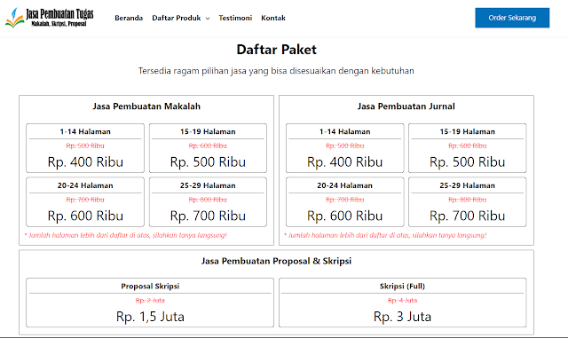 HARGA JOKI TUGAS MAKALAH