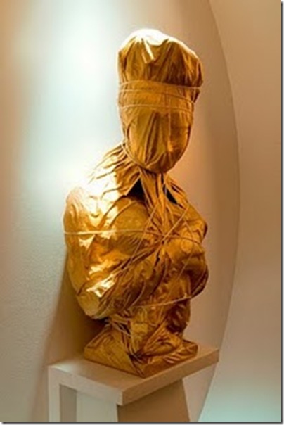 Hotel Recamier by Jean Louis Deniot via The Style Saloniste- wrapped bust