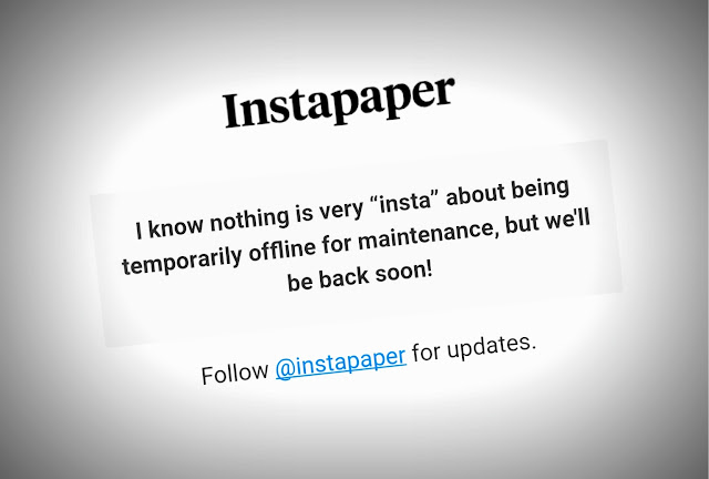 Instapaper: more than 30 hours of breakdown service for bookmarks