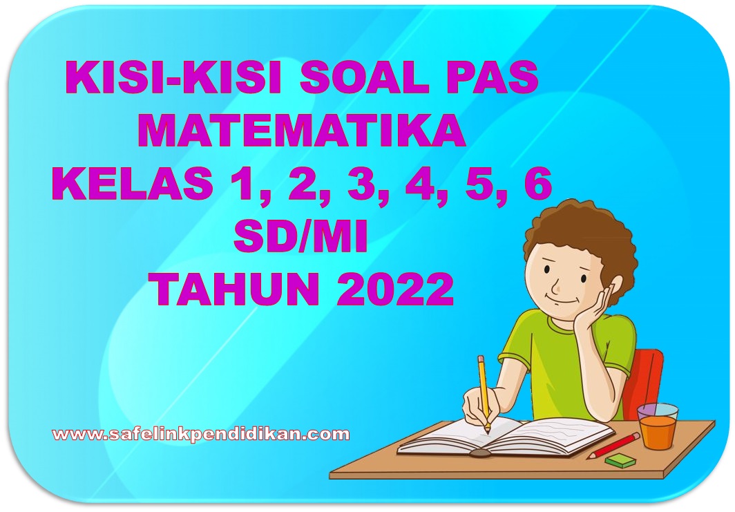 Kisi-kisi soal PAS Matematika Kelas 1, 2, 3, 4, 5, 6