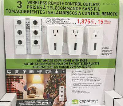 Automate your home with ease with the Capstone Lighting Wireless Remote Control Outlets