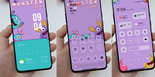 MONSTER Cute | One Of The Best Monster Theme For MIUI 12 And MIUI 12.5 with Nice Look 