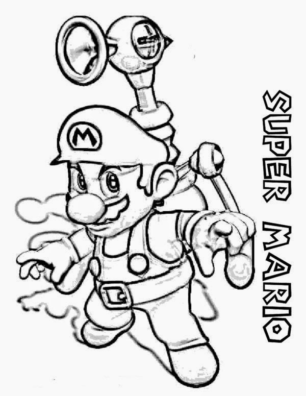 Online Coloring Super Mario Bros Coloring Pages For Kids ...