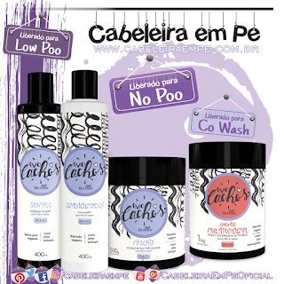 Shampoo (Low Poo), Condicionador, Máscara e Multifuncional (liberados para No Poo) - Amo Cachos - Griffus