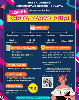 Lomba Baca Puisi Nasional 2023 di UNJ