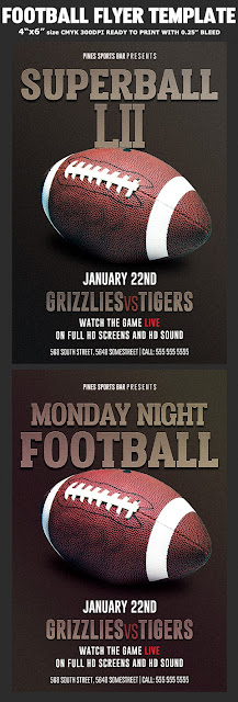  American Football Super Bowl Flyer Template