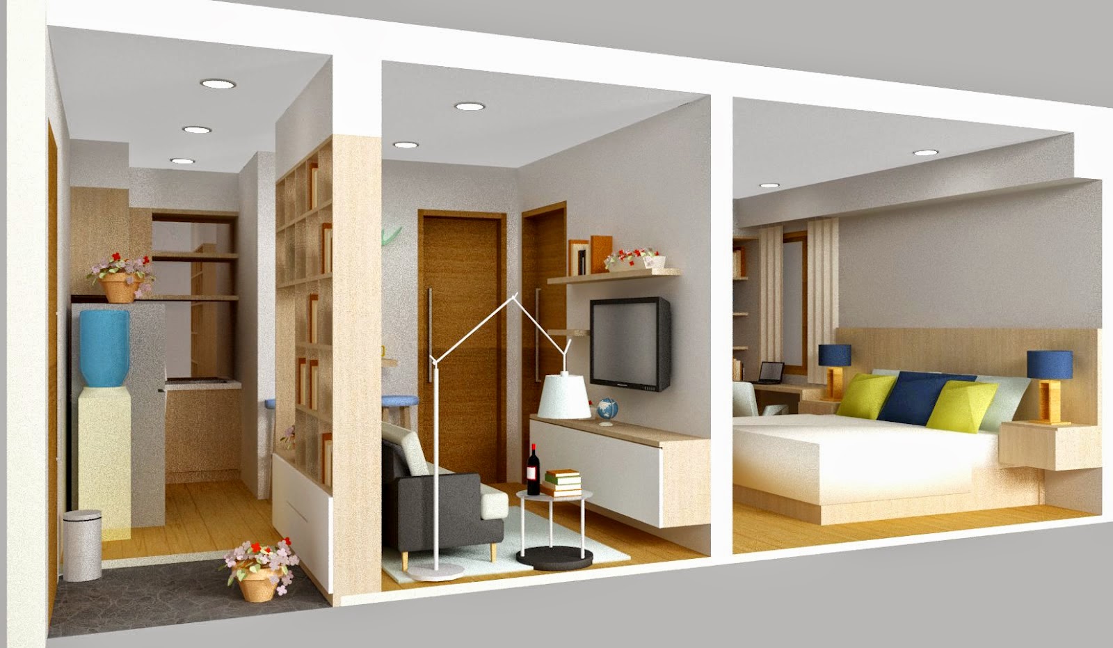  Desain  Interior Apartemen  Kecil  Desain  Properti Indonesia