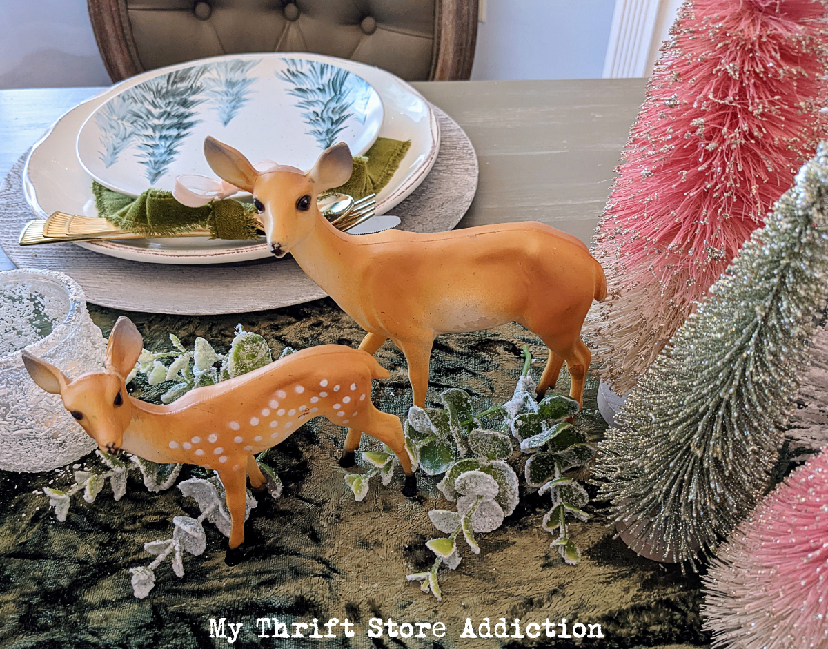 Christmas tablescape-Enchanted forest