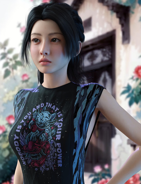 Vo Xiao Mei Character and Hair for Genesis 9