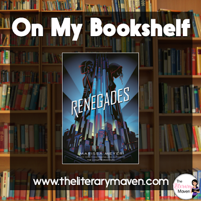 In Renegades by Marissa Meyer, Nova and Adrian (Sketch) are both living double lives, unbeknownst to each other, and each of them hate the other’s other persona. Nova is really Nightmare, part of the Anarchist family, villains with an odd collection of evil powers, like controlling bees and showing people their worst fears. Sketch doubles as the Sentinel, a rogue superhero created from the tattoos that Sketch has drawn on himself. Read on for more of my review and ideas for classroom application.