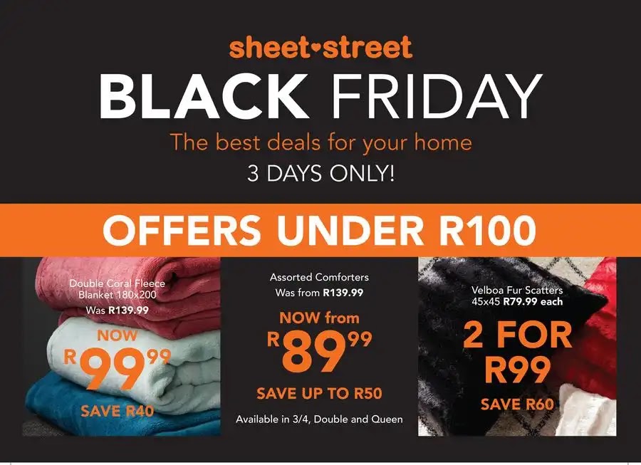 Updated 2019 Sheet Street Black Friday Deals