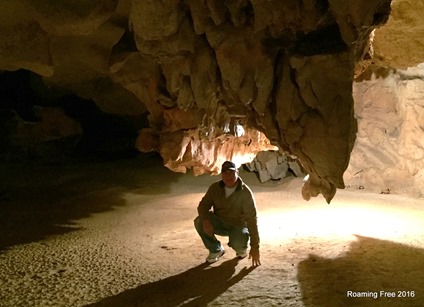 Tom had to crawl under this formation