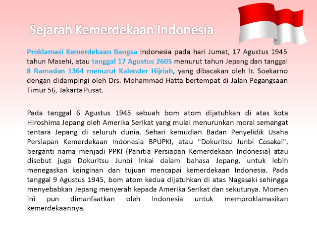 Sejarah Kemerdekaan Republik Indonesia