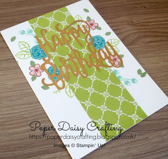 Happy Birthday Thinlits die from Stampin' Up!